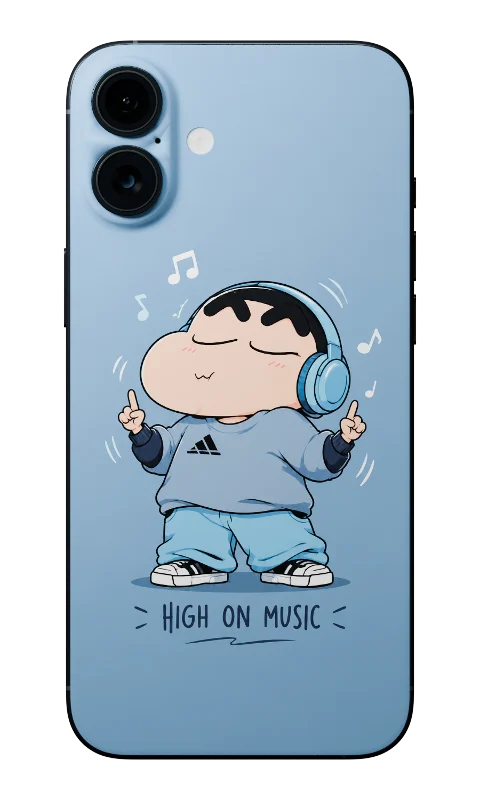 Cartoon Mobile Skin (Shinchan High On Music)
