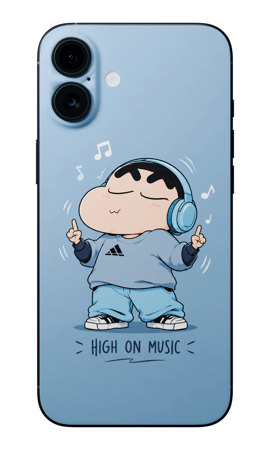 Cartoon Mobile Skin (Shinchan High On Music)