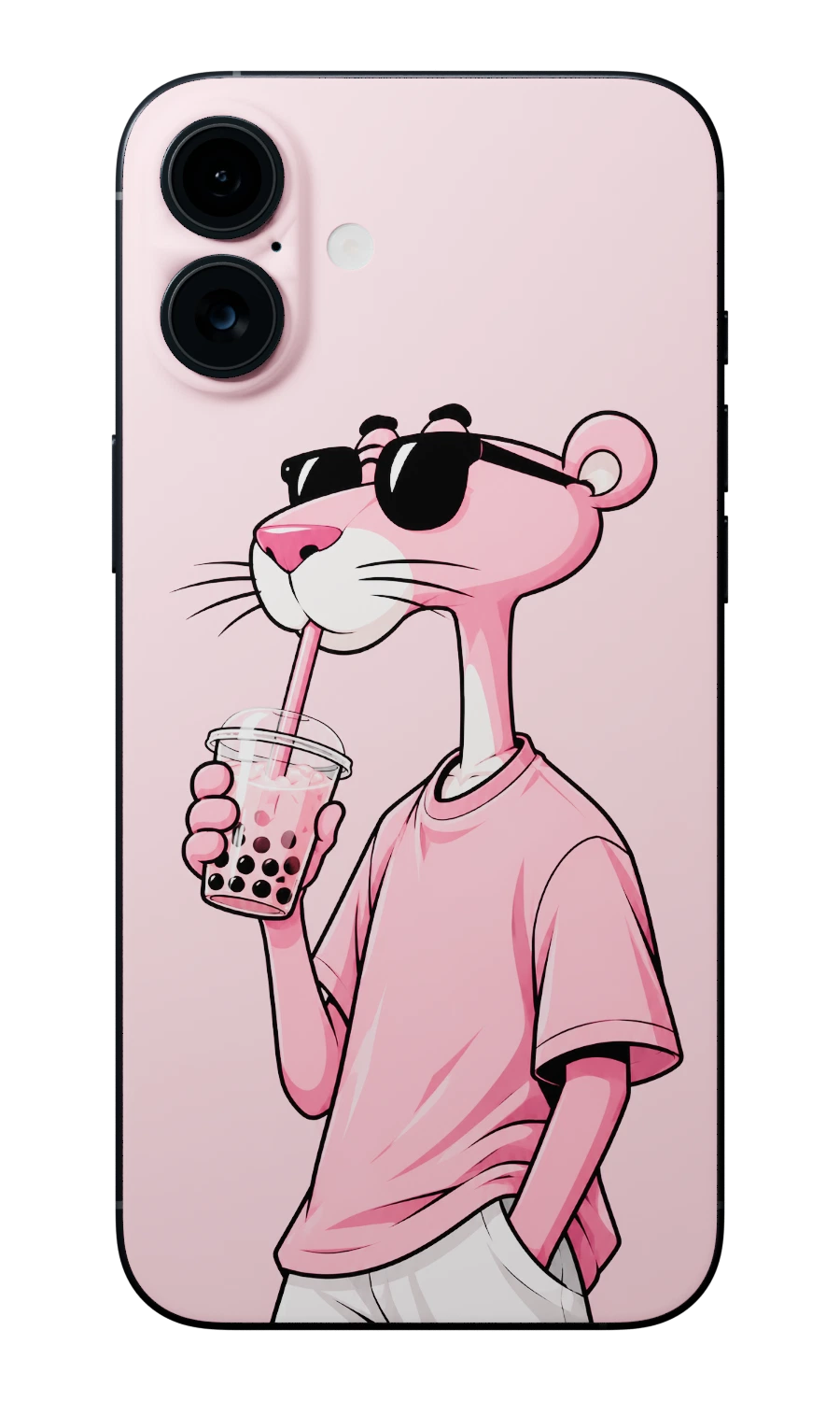 Cartoon Mobile Skin (Pink Panther)