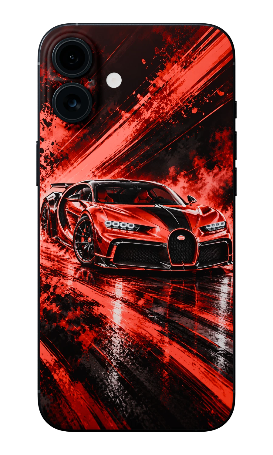 Sports Cars Mobile Skin (Red Chiron)